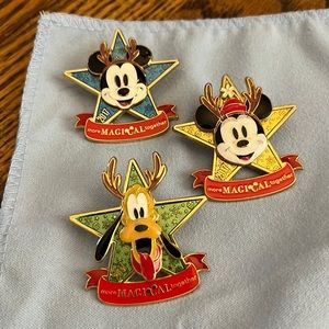 Disney Store More Magical Together Christmas Pins